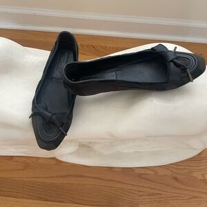 Burberry Black Women's Flats with Bow Detail